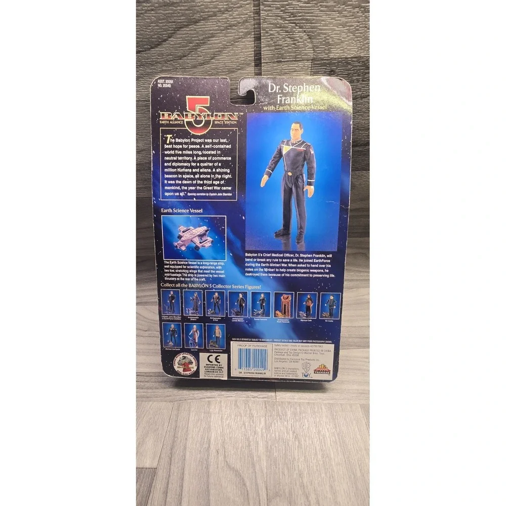 Babylon 5 Dr. Stephen Franklin Exclusive Premiere Figure w/ Earth Science Vessel